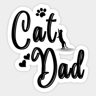 Cat Dad Sticker